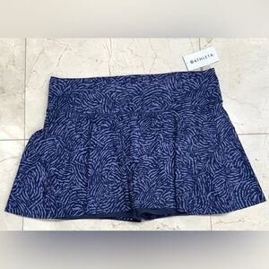 Athleta Blue Patterned Skirt